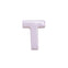 10x8mm 'T' Letter/Alphabet Bead Freshwater Shell Bead, white