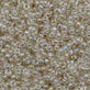 Miyuki Seed Beads 11/0, transparent crystal ivory gold lustre
