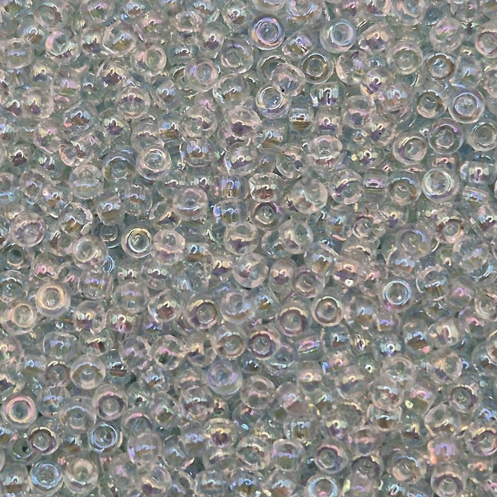 Miyuki Seed Beads 11/0, light ice blue lined crystal AB