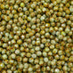 4mm Czech Faceted Round Glass Bead, picasso opaque pale turquoise