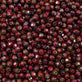4mm Czech Faceted Round Glass Bead, picasso opaque red