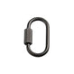 304 Stainless Steel Carabiner Lock Clasp 21x11mm, pvd-black-plated