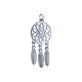 304 Stainless Steel Dreamcatcher Pendant 30x14mm