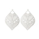 304 Stainless Steel Filigree Pendant 60x40mm