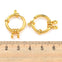 304 Stainless Steel Bolt Ring Clasp 18mm, gold-plated, additional photo