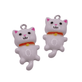 Acrylic Cat Pendant 29mm, white