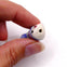 Handmade Glazed Porcelain Clown Beads 26mm, blue/multi, additional photo