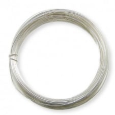 0.6mm (22 gauge) Jewellery Wire (Non-Tarnish) Silver Plated - 10m