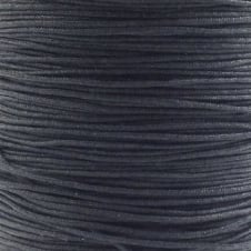 0.8mm Shamballa/Chinese Knotting Nylon Cord - Black - 10m