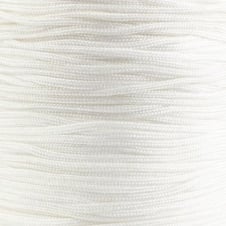 0.8mm Shamballa/Chinese Knotting Nylon Cord - White - 10m