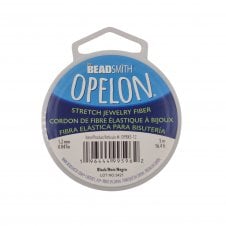 1.2mm Opelon Stretch Jewelry Fiber - Black - 5 metres