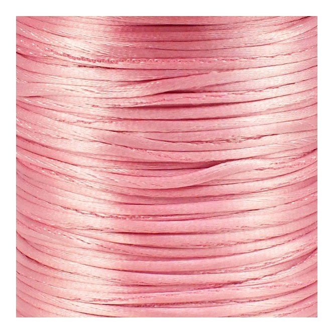 1.5mm Rattail Satin Cord - Baby Pink - 5m