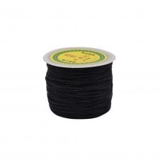 1.5mm Rattail Satin Cord - Black - 1 Roll (91m)