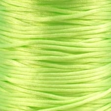 1.5mm Rattail Satin Cord - Bright Lime - 5m