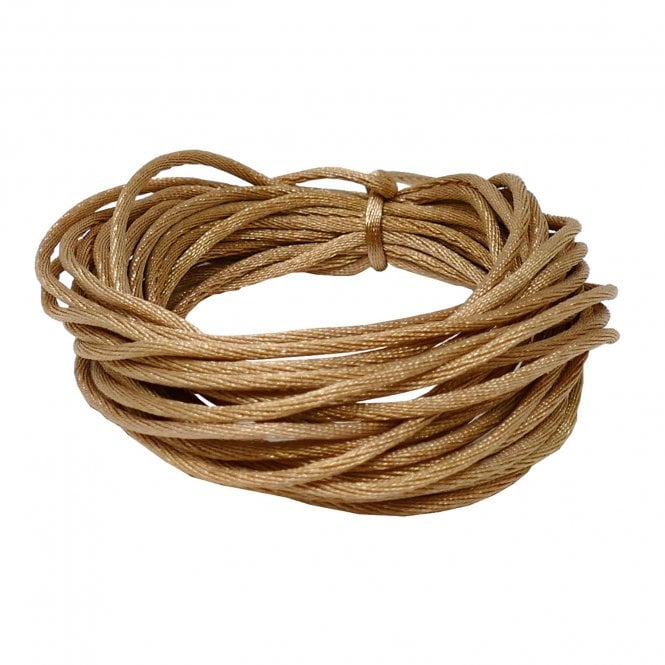 1.5mm Rattail Satin Cord - Camel - 5m