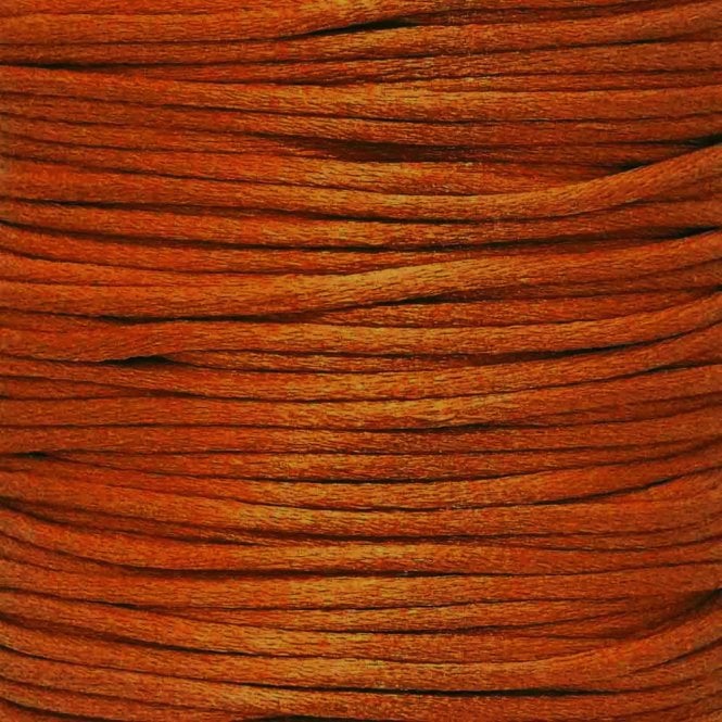 1.5mm Rattail Satin Cord - Copper - 5m