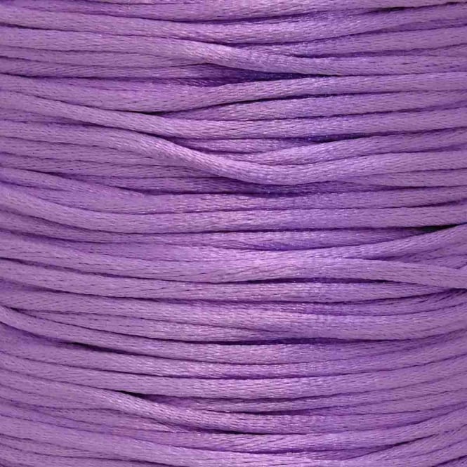 1.5mm Rattail Satin Cord - Lilac - 5m