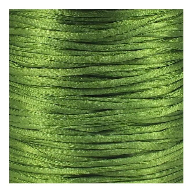 1.5mm Rattail Satin Cord - Olive - 5m