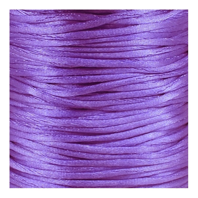 1.5mm Rattail Satin Cord - Purple - 5m