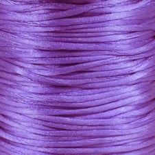 1.5mm Rattail Satin Cord - Purple - 5m
