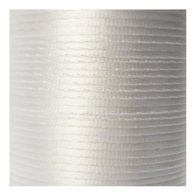 1.5mm Rattail Satin Cord - White - 5m