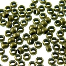 1.5mm Round Crimp Beads - Antique Brass Plated - 400pk