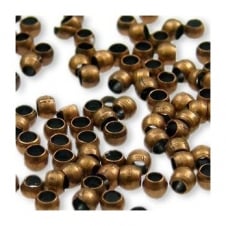 1.5mm Round Crimp Beads - Antique Copper Plated - 400pk