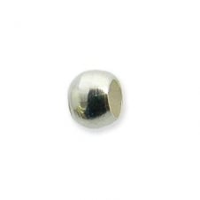 1.5mm Round Crimp Beads - Silver Plated - 250pcs approx
