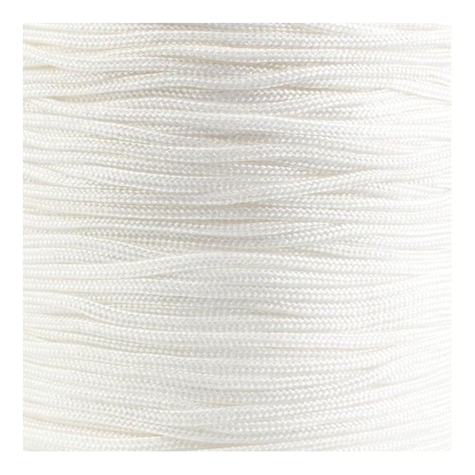 1.5mm Shamballa/Chinese Knotting Nylon Cord - White - 5m