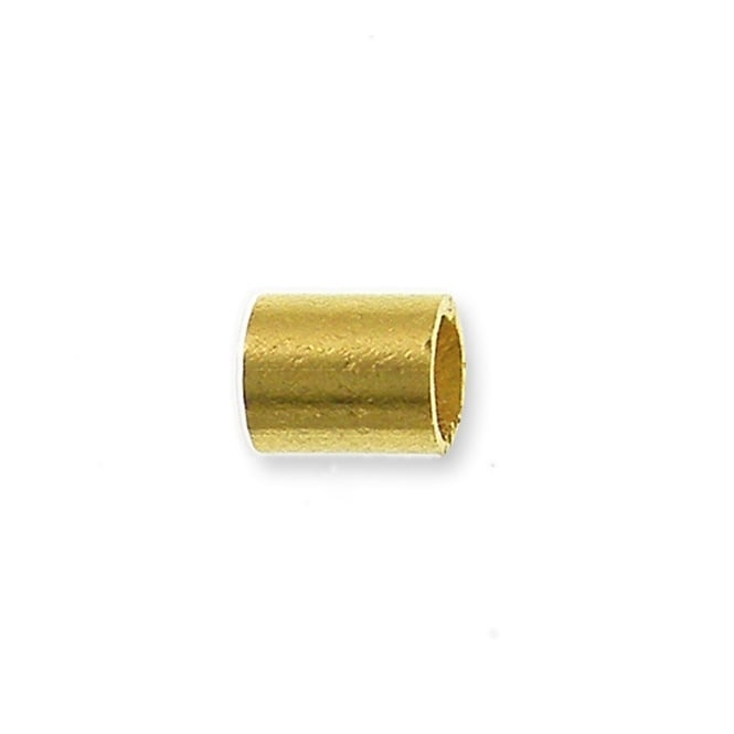 1.5mm Tube Crimps - Gold Plated - 500pcs
