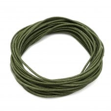 1.5mm Waxed Cotton Cord - Moss Green - 5m