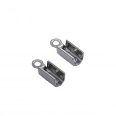 10x4mm Cord End Box Closer - Stainless Steel - 20pcs