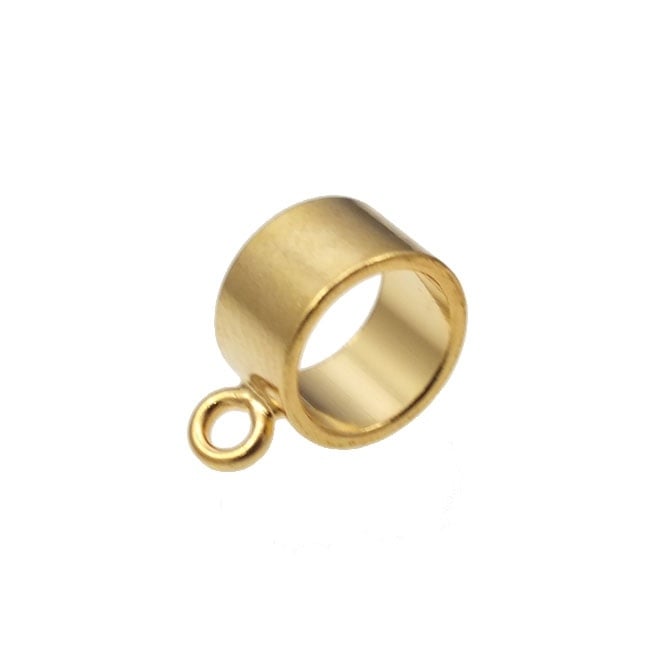 10x6mm Pendant Slide - Gold Plated - 2pcs