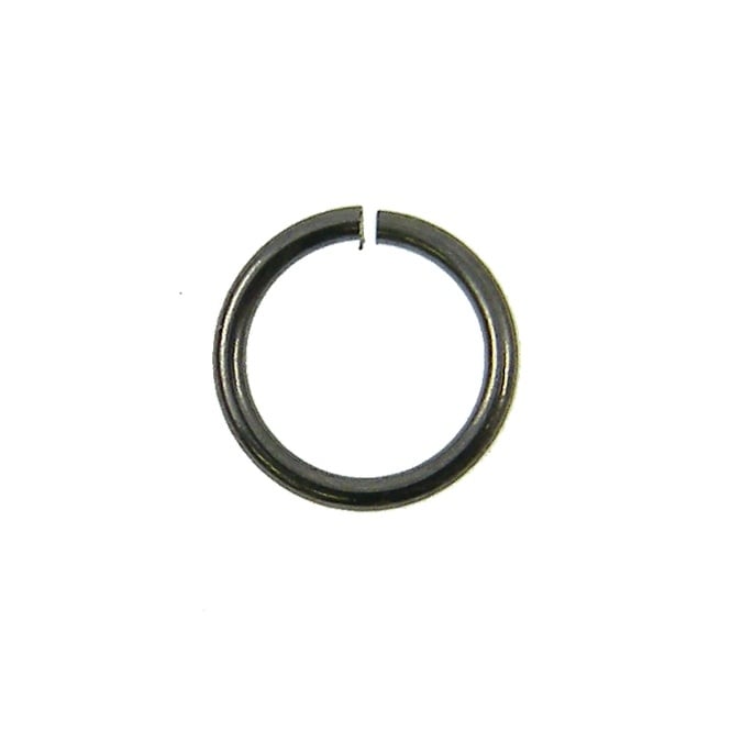 12mm Jump Rings (1.2mm) - Black Plated - 200pk