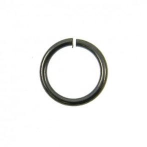 12mm Jump Rings (1.2mm) - Black Plated - 200pk