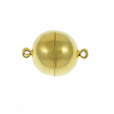 12mm Magnetic Round Clasp - Gold Plated - 1pc