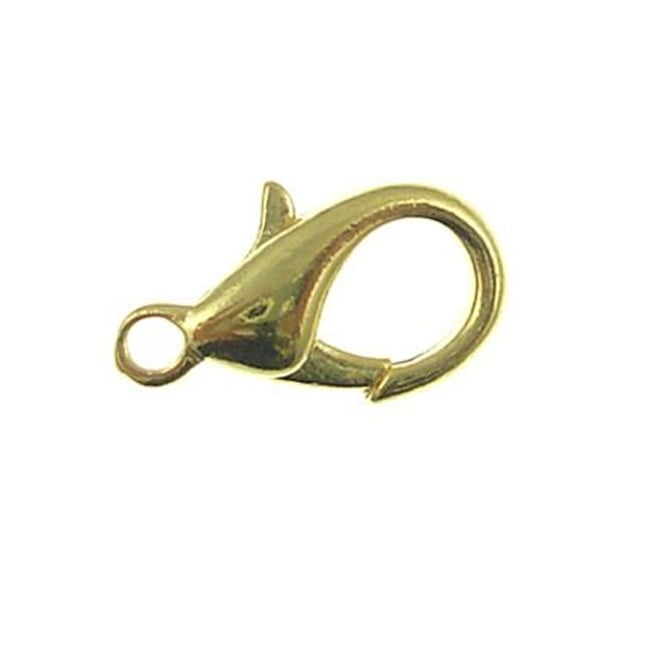 12mm Trigger/Lobster Clasp Catch - Gold Plated - 10pk