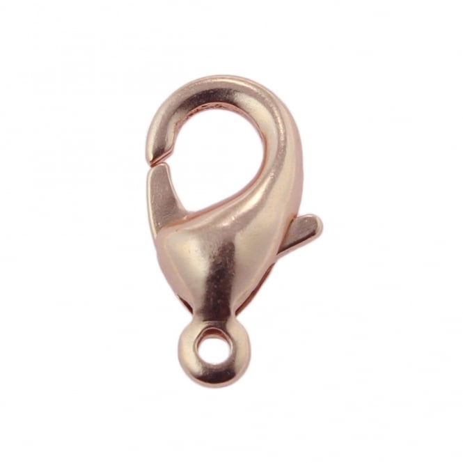 12mm Trigger/Lobster Clasp Catch - Rose Gold Plated - 5pcs