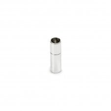 12x5mm Push Clasp End Fastener -  Silver Plated - 1pc