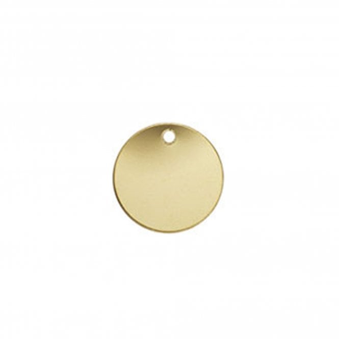 14k Gold Filled - 11mm Round Disc Tag - 1pc