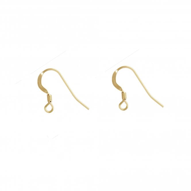 14k Gold Filled - 18x13mm Fish Hook (with coil) - 2pcs