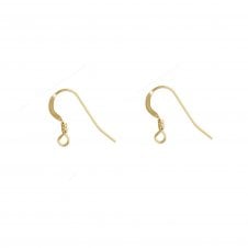 14k Gold Filled - 18x13mm Fish Hook (with coil) - 2pcs