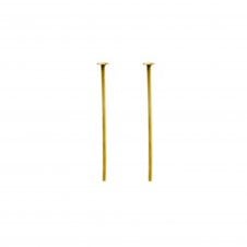 14k Gold Filled - 25mm Head Pins (0.5mm)  - 2pcs