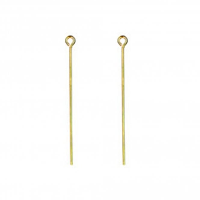 14k Gold Filled - 38mm Eyepins  - 2pcs