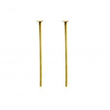 14k Gold Filled - 38mm Head Pins (0.5mm)  - 2pcs