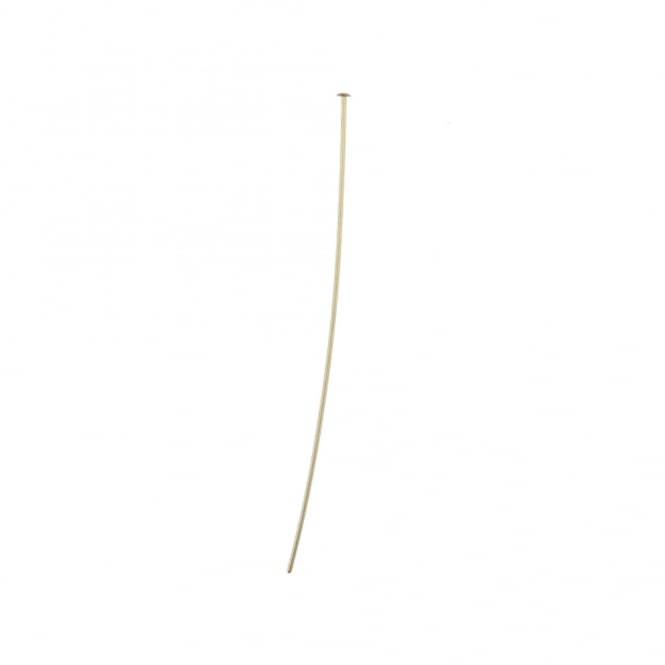 14k Gold Filled - 50mm Flat Head Pin (wire dia 0.50mm) - 2pcs