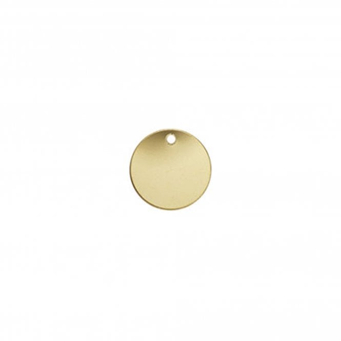 14k Gold Filled - 9mm Round Disc Tag - 1pc