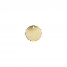 14k Gold Filled - 9mm Round Disc Tag - 1pc
