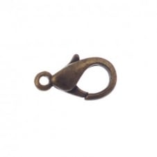 14mm Trigger/Lobster Clasp Catch - Antique Brass Plated - 10pk