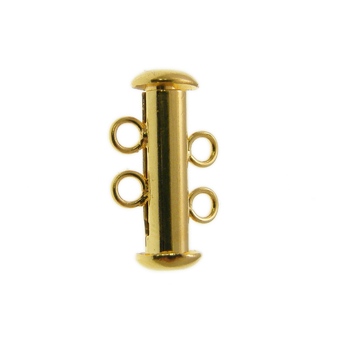 16mm Multi-Strand Clasp (2 Loops) - Gold Plated - 1pc